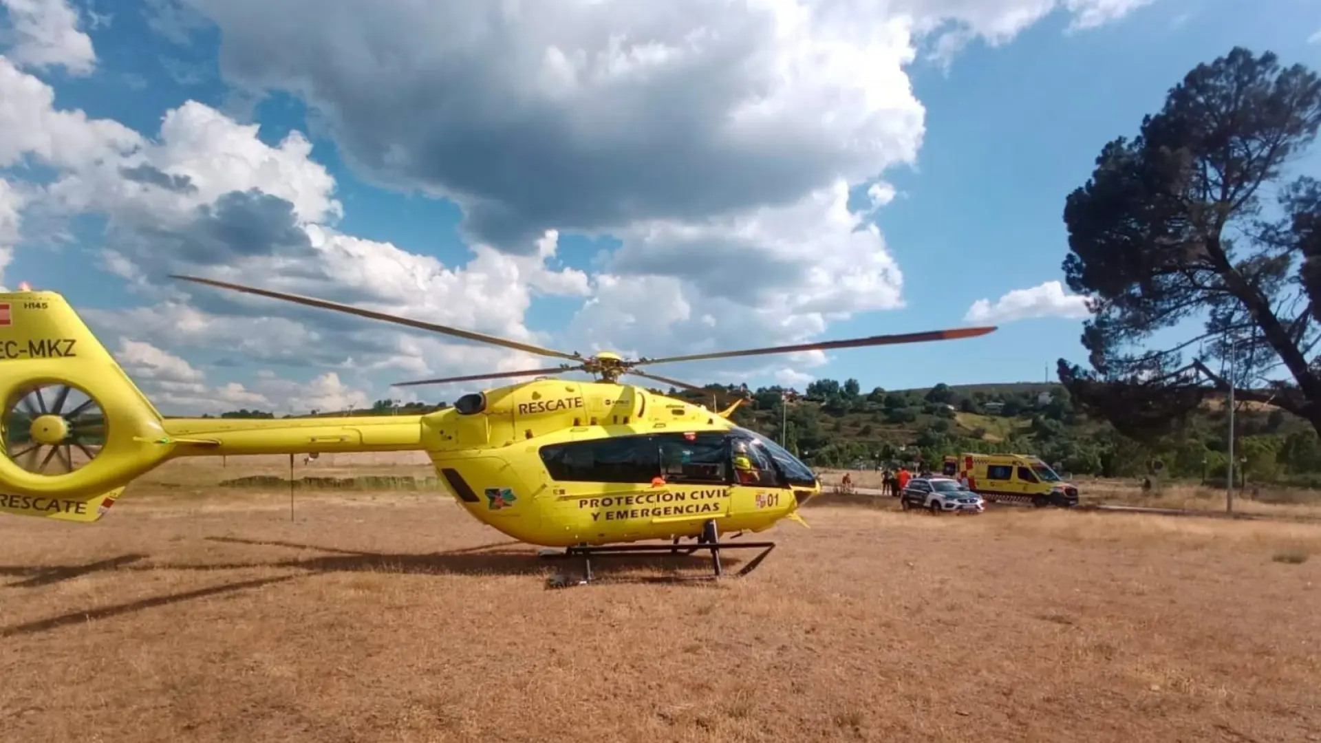Evacuada en helicóptero una senderista de 70 años tras caerse en la ruta a la cascada de Sotillo de Sanabria